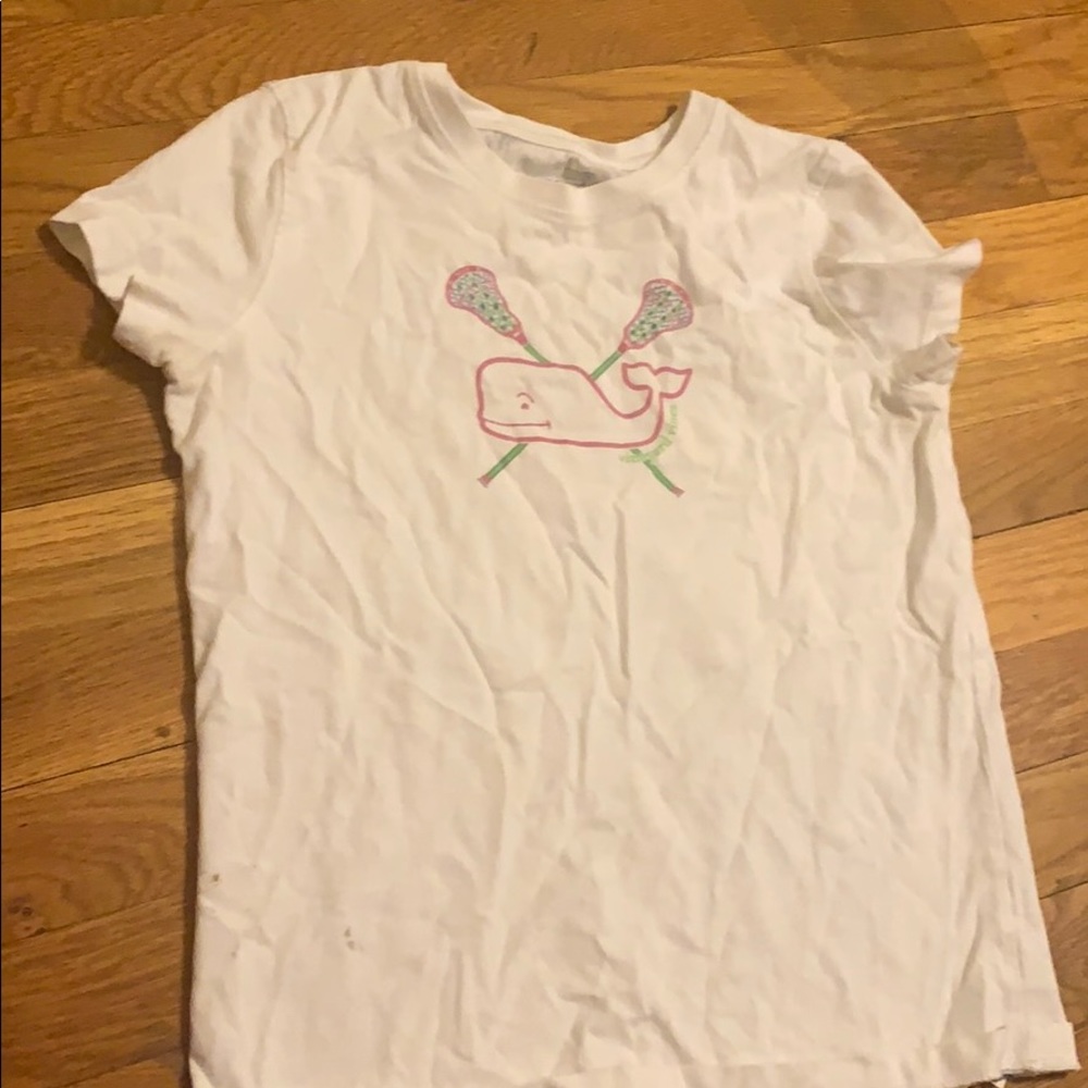 cute vineyard vines lacrosse shirt, gently used
